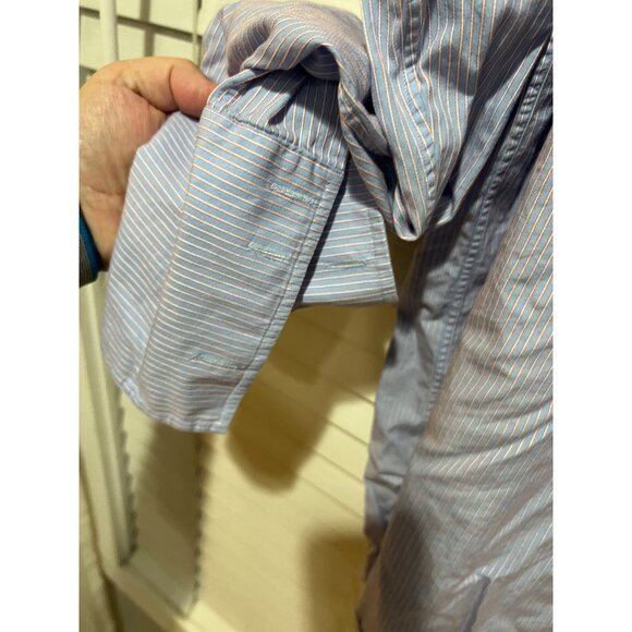 Thomas Pink French Cuff Long Sleeve Button Up Shirt - Size 16.5 - Picture 3 of 4